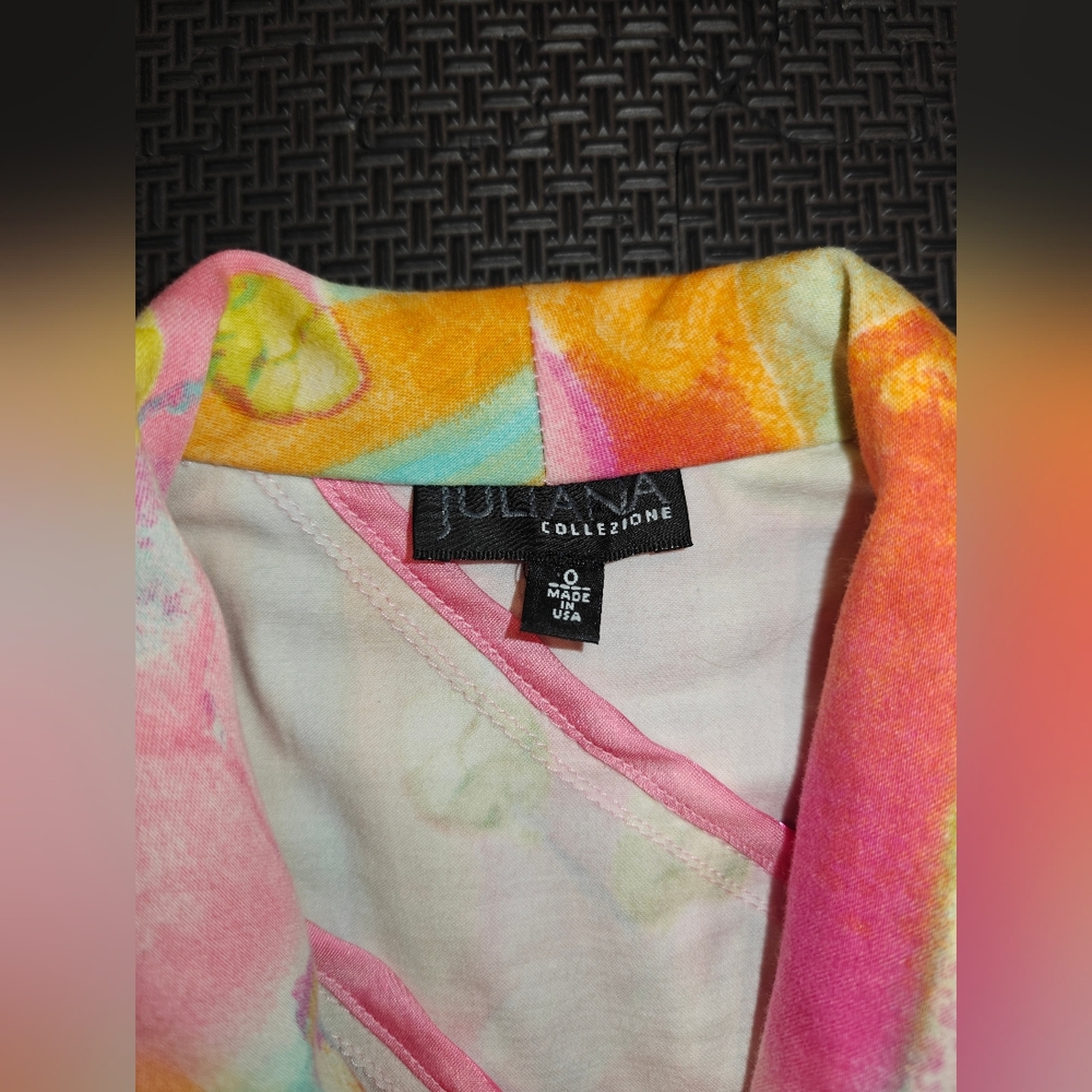Colorful Abstract Women's Jacket - Picture 3 of 4